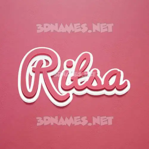ritsa in Red Scribble style - 3D name wallpaper ritsa in Red Scribble style - 3D name wallpaper