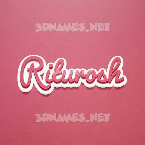 riturosh in Red Scribble style - 3D name wallpaper riturosh in Red Scribble style - 3D name wallpaper