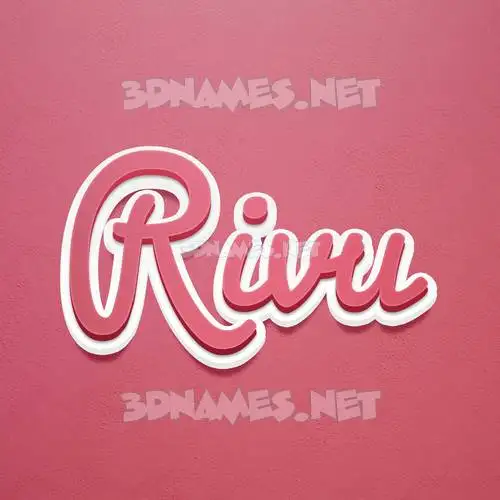 rivu in Red Scribble style - 3D name wallpaper rivu in Red Scribble style - 3D name wallpaper