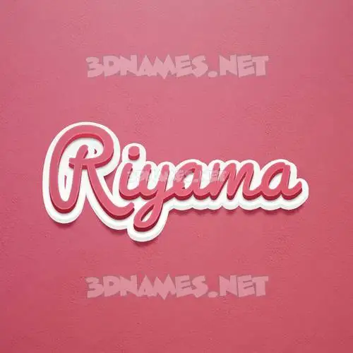 riyama in Red Scribble style - 3D name wallpaper riyama in Red Scribble style - 3D name wallpaper