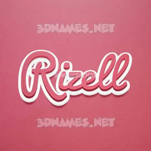 rizell in Red Scribble style - 3D name wallpaper rizell in Red Scribble style - 3D name wallpaper