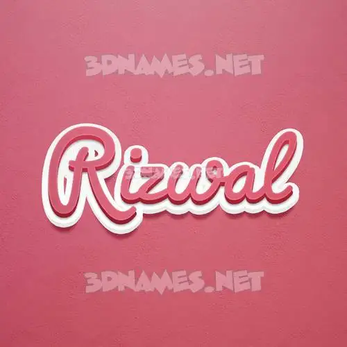rizwal in Red Scribble style - 3D name wallpaper rizwal in Red Scribble style - 3D name wallpaper