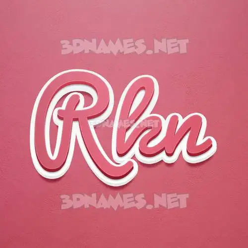 rkn in Red Scribble style - 3D name wallpaper rkn in Red Scribble style - 3D name wallpaper