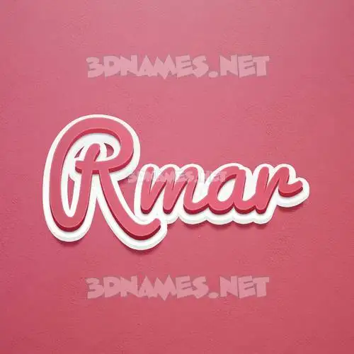 rmar in Red Scribble style - 3D name wallpaper rmar in Red Scribble style - 3D name wallpaper