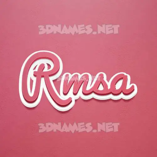 rmsa in Red Scribble style - 3D name wallpaper rmsa in Red Scribble style - 3D name wallpaper