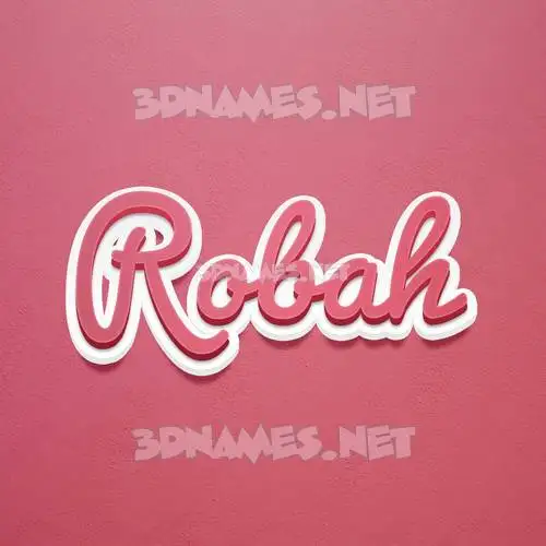 robah in Red Scribble style - 3D name wallpaper robah in Red Scribble style - 3D name wallpaper