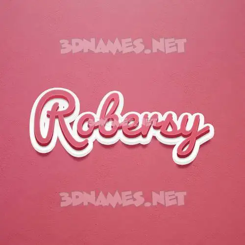 robersy in Red Scribble style - 3D name wallpaper robersy in Red Scribble style - 3D name wallpaper