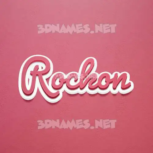 rockon in Red Scribble style - 3D name wallpaper rockon in Red Scribble style - 3D name wallpaper