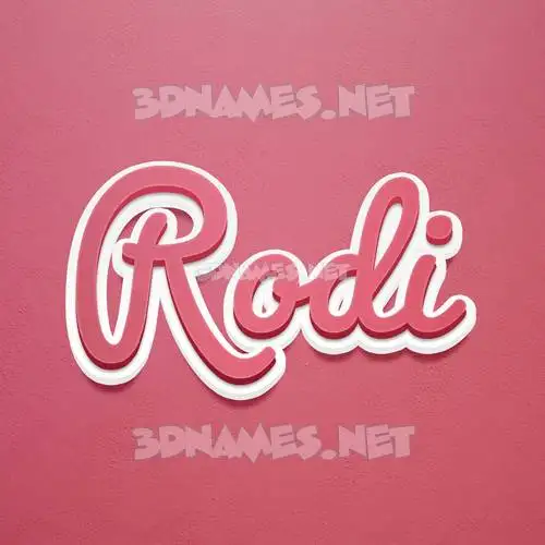 rodi in Red Scribble style - 3D name wallpaper rodi in Red Scribble style - 3D name wallpaper