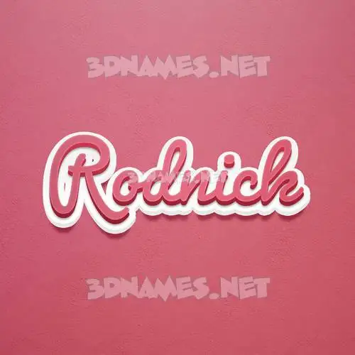 rodnick in Red Scribble style - 3D name wallpaper rodnick in Red Scribble style - 3D name wallpaper