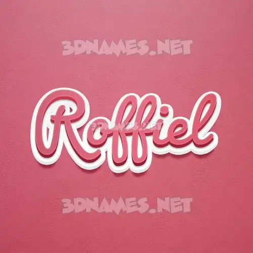 roffiel in Red Scribble style - 3D name wallpaper roffiel in Red Scribble style - 3D name wallpaper