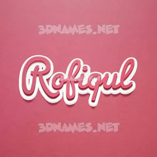 rofiqul in Red Scribble style - 3D name wallpaper rofiqul in Red Scribble style - 3D name wallpaper