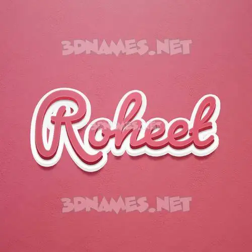 roheet in Red Scribble style - 3D name wallpaper roheet in Red Scribble style - 3D name wallpaper