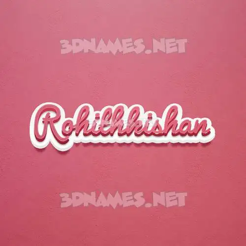 rohithkishan in Red Scribble style - 3D name wallpaper rohithkishan in Red Scribble style - 3D name wallpaper