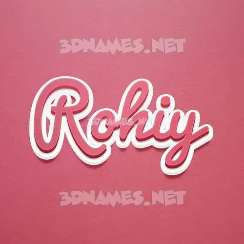 rohiy in Red Scribble style - 3D name wallpaper rohiy in Red Scribble style - 3D name wallpaper