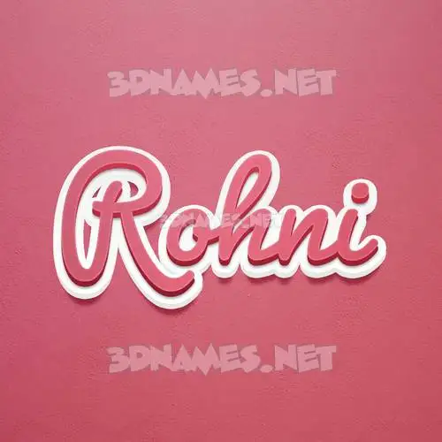 rohni in Red Scribble style - 3D name wallpaper rohni in Red Scribble style - 3D name wallpaper
