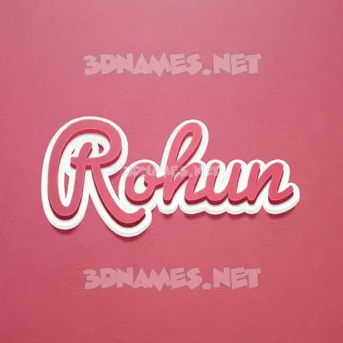 rohun in Red Scribble style - 3D name wallpaper rohun in Red Scribble style - 3D name wallpaper
