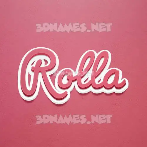 rolla in Red Scribble style - 3D name wallpaper rolla in Red Scribble style - 3D name wallpaper