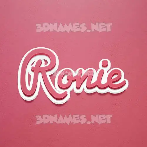ronie in Red Scribble style - 3D name wallpaper ronie in Red Scribble style - 3D name wallpaper