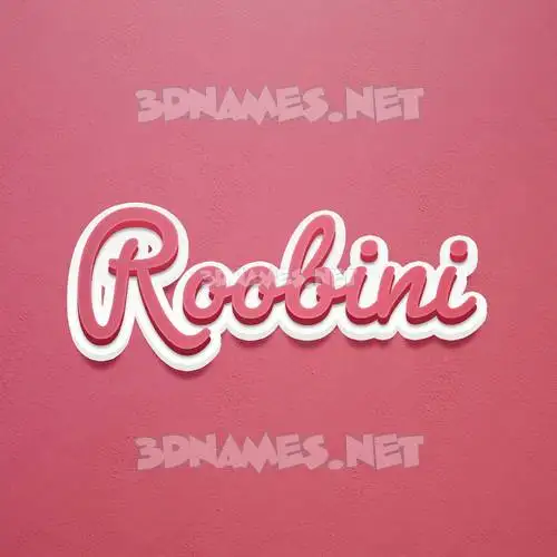 roobini in Red Scribble style - 3D name wallpaper roobini in Red Scribble style - 3D name wallpaper