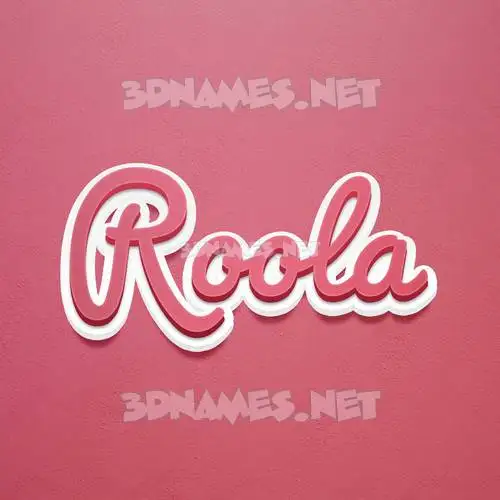roola in Red Scribble style - 3D name wallpaper roola in Red Scribble style - 3D name wallpaper