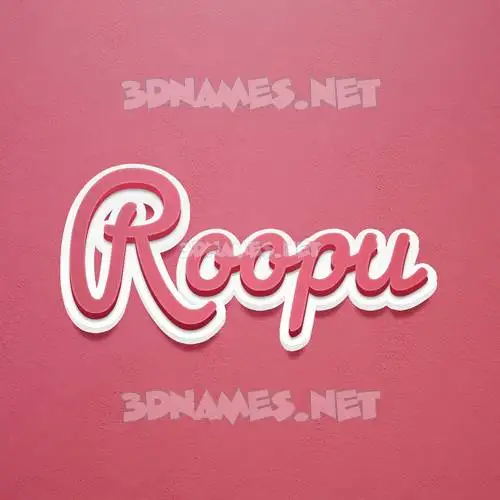 roopu in Red Scribble style - 3D name wallpaper roopu in Red Scribble style - 3D name wallpaper