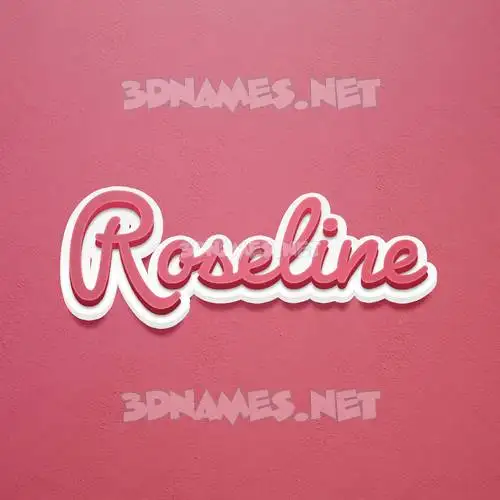 roseline in Red Scribble style - 3D name wallpaper roseline in Red Scribble style - 3D name wallpaper