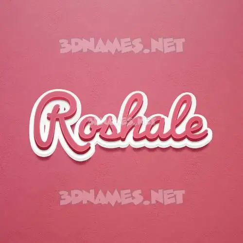 roshale in Red Scribble style - 3D name wallpaper roshale in Red Scribble style - 3D name wallpaper