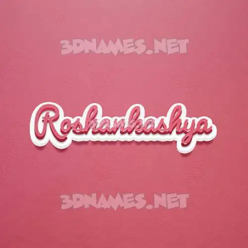 roshankashya in Red Scribble style - 3D name wallpaper roshankashya in Red Scribble style - 3D name wallpaper