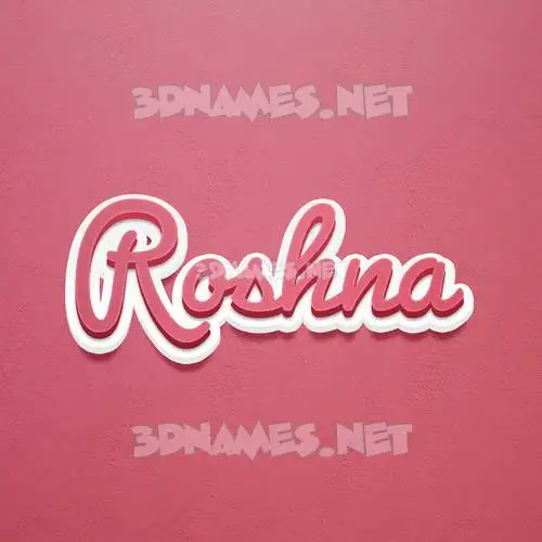 roshna in Red Scribble style - 3D name wallpaper roshna in Red Scribble style - 3D name wallpaper