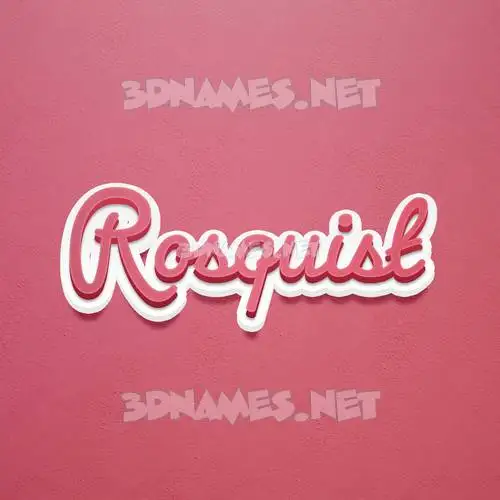 rosquist in Red Scribble style - 3D name wallpaper rosquist in Red Scribble style - 3D name wallpaper