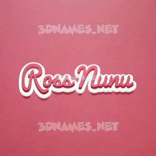 ross nunu in Red Scribble style - 3D name wallpaper ross nunu in Red Scribble style - 3D name wallpaper