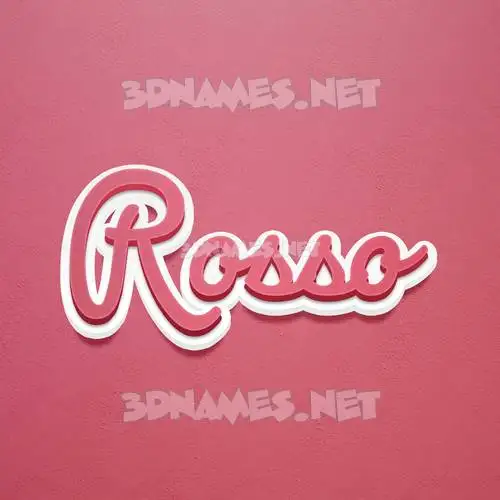 rosso in Red Scribble style - 3D name wallpaper rosso in Red Scribble style - 3D name wallpaper