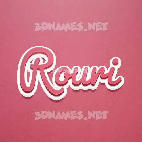 rouri in Red Scribble style - 3D name wallpaper rouri in Red Scribble style - 3D name wallpaper