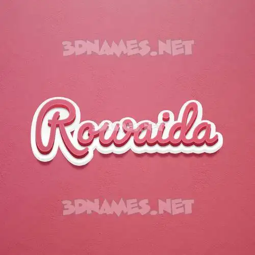 rowaida in Red Scribble style - 3D name wallpaper rowaida in Red Scribble style - 3D name wallpaper