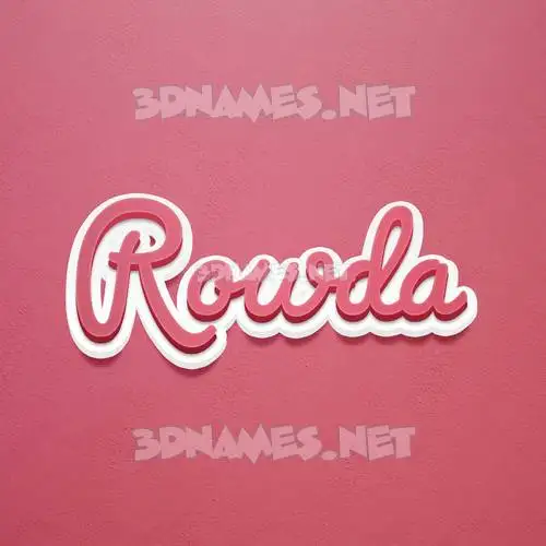 rowda in Red Scribble style - 3D name wallpaper rowda in Red Scribble style - 3D name wallpaper