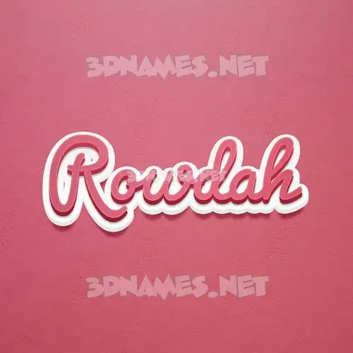 rowdah in Red Scribble style - 3D name wallpaper rowdah in Red Scribble style - 3D name wallpaper
