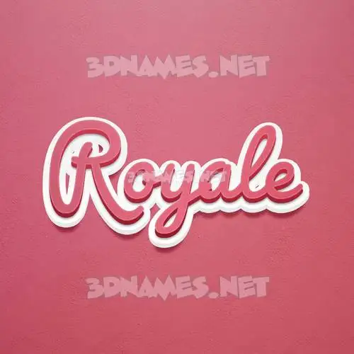 royale in Red Scribble style - 3D name wallpaper royale in Red Scribble style - 3D name wallpaper