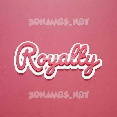royalty in Red Scribble style - 3D name wallpaper royalty in Red Scribble style - 3D name wallpaper