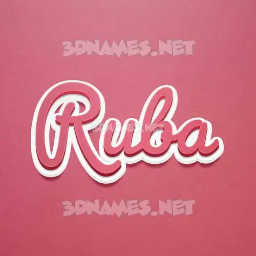 ruba in Red Scribble style - 3D name wallpaper ruba in Red Scribble style - 3D name wallpaper