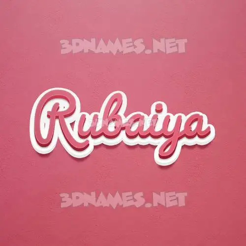 rubaiya in Red Scribble style - 3D name wallpaper rubaiya in Red Scribble style - 3D name wallpaper
