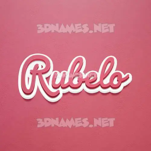 rubelo in Red Scribble style - 3D name wallpaper rubelo in Red Scribble style - 3D name wallpaper