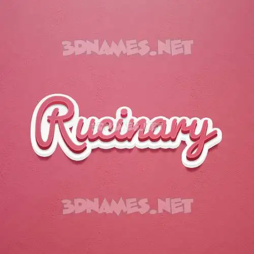 rucinary in Red Scribble style - 3D name wallpaper rucinary in Red Scribble style - 3D name wallpaper