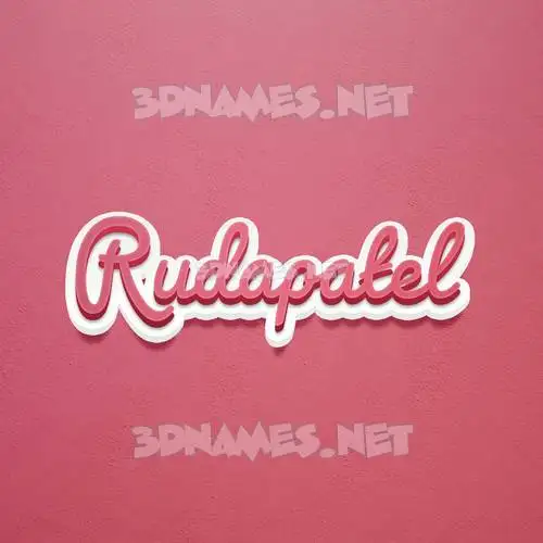 rudapatel in Red Scribble style - 3D name wallpaper rudapatel in Red Scribble style - 3D name wallpaper