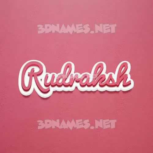rudraksh in Red Scribble style - 3D name wallpaper rudraksh in Red Scribble style - 3D name wallpaper