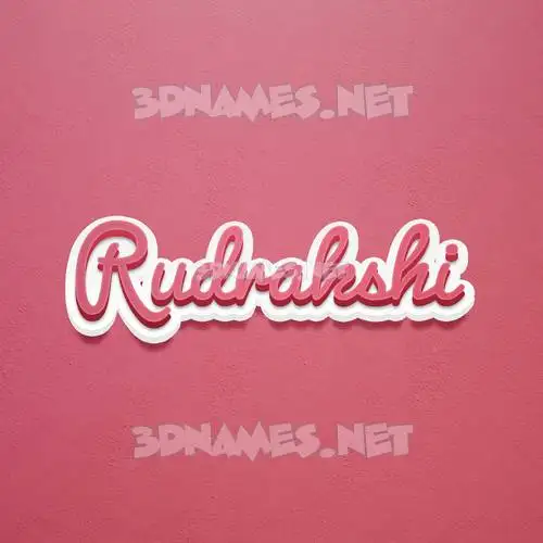 rudrakshi in Red Scribble style - 3D name wallpaper rudrakshi in Red Scribble style - 3D name wallpaper