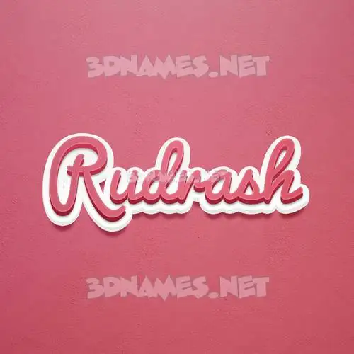 rudrash in Red Scribble style - 3D name wallpaper rudrash in Red Scribble style - 3D name wallpaper
