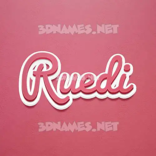 ruedi in Red Scribble style - 3D name wallpaper ruedi in Red Scribble style - 3D name wallpaper