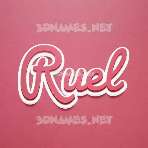 ruel in Red Scribble style - 3D name wallpaper ruel in Red Scribble style - 3D name wallpaper