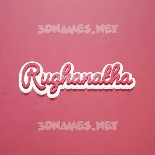 rughanatha in Red Scribble style - 3D name wallpaper rughanatha in Red Scribble style - 3D name wallpaper